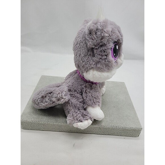 Rescue Tales Grey ,White And Purple Kitty Plush Little Tikes 7" - Picture 6 of 16